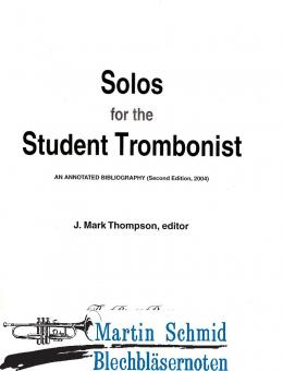 Solos for the Student Trombonist 