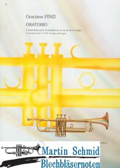 Oratorio - 5 inventions pour trompette en ut ou sib et orgue 