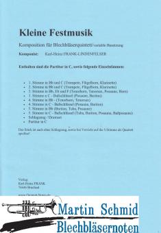 Kleine Festmusik (1. Stimme in Bb und C, zweite Stimme in B und, 3.Stimme in B, C, Eb und F, 4. Stimme in Bb und C, 5. Stimme in Bb und C, S... 