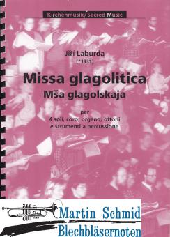 Missa glagolitica für 4 Solisten (SATB), gemischten Chor, Orgel, Blechbläser (443.01) und 5 Schlagzeuger - Partitur 