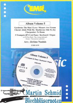Album Volum 5 (3 Trumpets (Bb+C) & Piano/Keyboard/Organ or CD Play Back/Play Along(optional) Drums+Percussion(optional)) 