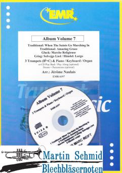 Album Volum 7 (3 Trumpets (Bb+C) & Piano/Keyboard/Organ or CD Play Back/Play Along(optional) Drums+Percussion(optional)) 