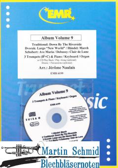 Album Volum 9 (3 Trumpets (Bb+C) & Piano/Keyboard/Organ or CD Play Back/Play Along(optional) Drums+Percussion(optional)) 