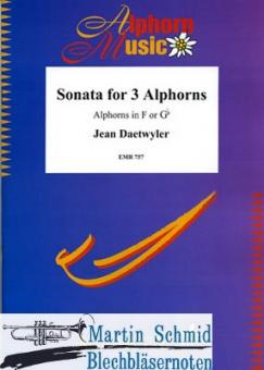Sonata for 3 Alphorns (Alphörner in F or Gb) 
