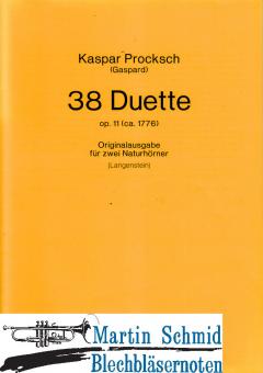 38 Duette (Originalausgabe für 2 Naturhörner) 