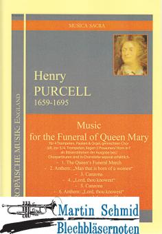 Music for the Funeral of Queen Mary (Partitur + Stimmenset) 