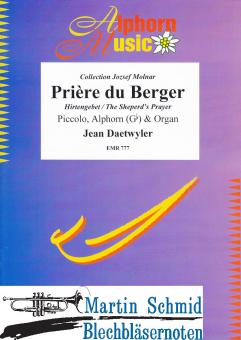 Prière du Berger (Piccolo.Alphorn (Gb).Organ) 