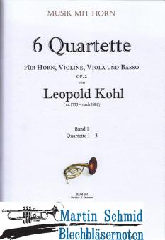 6 Quartett Band 1 (Quartette 1-3) (Horn.Violine.Viola.Basso) 