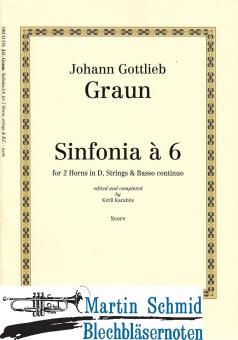 Sinfonia à 6 (2Horns in D.Strings.Basso Continuo)(Score) 