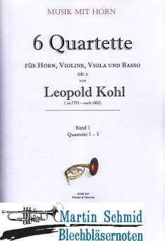 6 Quartette Band 1 op.1 (Quartette 1-3)(Horn.Violine.Viola.Basso) 