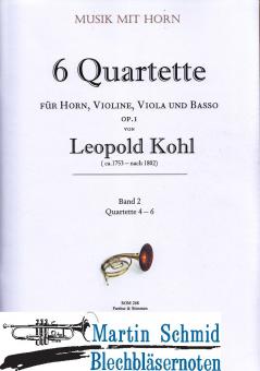 6 Quartette Band 2 op.1 (Quartette 1-3)(Horn.Violine.Viola.Basso) 