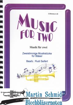 Musik für zwei (1.Stimme Trompete.2.Stimme Trompete/Horn in Es/TenHr/Pos/Bariton.mit Akk.Bez. Für Akkordeon/Keyboard) (2.Stimme - Trompete i... 