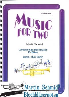 Musik für zwei (1.Stimme Trompete.2.Stimme Trompete/Horn in Es/TenHr/Pos/Bariton.mit Akk.Bez. Für Akkordeon/Keyboard)(2.Stimme - Horn in Es) 