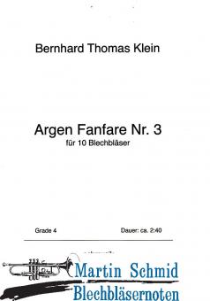 Argen Fanfare Nr. 3 (414.01) 