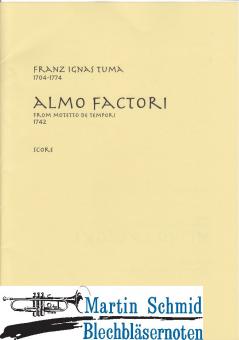 Almo Factori (Alto Voice. Alto Trombone. Organ. Cello/Bass) 