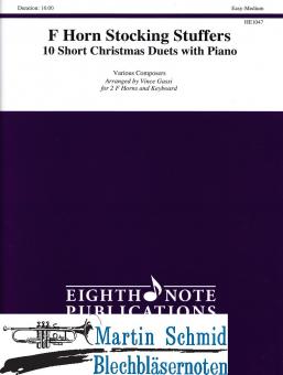 F Horn Stocking Stuffers - 10 Short Christmas Duets with Piano 