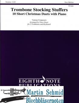 Trombone Stocking Stuffers - 10 Short Christmas Duets with Piano 