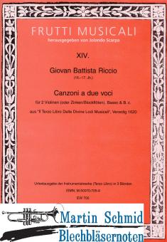 Canzoni a due voci (2Zinken.Basso.Bc) 