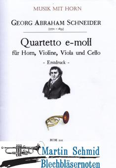 Quartetto e-moll (Horn.Violine.Viola.Cello) 