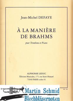 A La Maniere De Brahms 