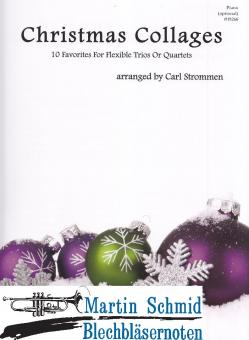 Christmas Collages - 10 Favorites for Flexible Trios or Quartets (SpP im Bass-Schlüssel)(Piano optional) 