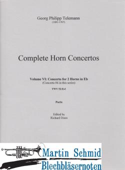 Concerto for 2 Horns in Eb TWV 52:Es1 (Partitur) 