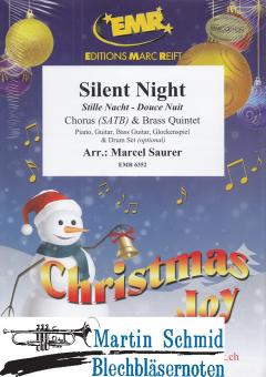 Silent Night (Chorus SATB)(optional: Piano.Guitar.Bass Guitar.Glockenspiel.DrumSet) 