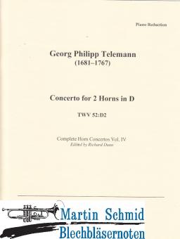 Concerto für two Horns in D  (TWV52:D2) 