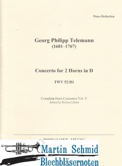 Concerto für two Horns in D  (TWV52:D1) 