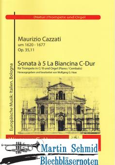 Sonata à 5 La Biancina C-Dur (Trompete in C/B.Orgel/Klavier) 