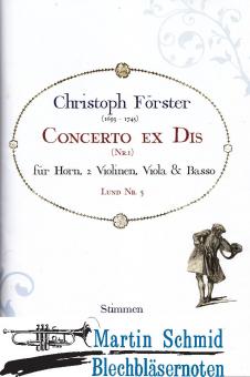 Concerto EX Dis (Nr.1) (Stimmen) 