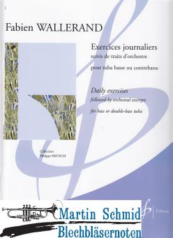 Exercices journaliers suivis de taits dorchestre pour tuba basse ou contrabasse 