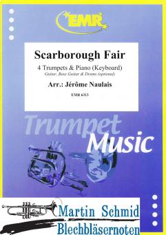 Scarborough Fair (4 Trumpets.Piano/Keyboard - optional Guitar.Bass Guitar.Drums) 