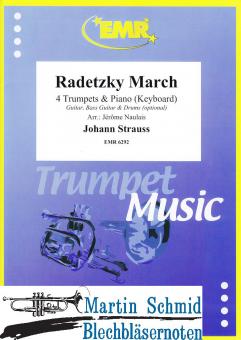 Radetzky March (4 Trumpets.Piano/Keyboard - optional Guitar.Bass Guitar.Drums) 