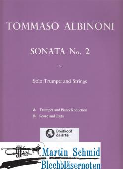 Sonata 2 D-Dur (Trp.Str.Bc.) Part.+Stimmen 