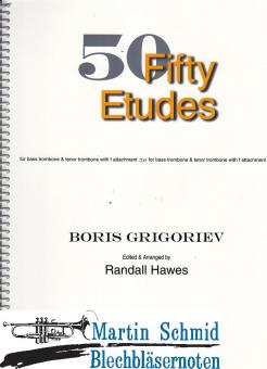 50 Etudes for Bass Trombone & Tenor Trombone with F Attachment 