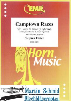 Camptown Races (3 Horns in F.Piano/keyboard)(optional: Guitar.Bass.Guitar.Drums) 