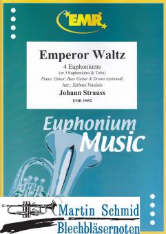 Emperor Waltz (4 Euphoniums or 3 Euphoniums.Tuba)(Optional: Piano.Guitar.Bass Guitar.Drums) 