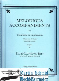 Melodious Accompaniments for Trombone or Euphonium to Bordogni/Rochut Book 1, Numbers 1-60 