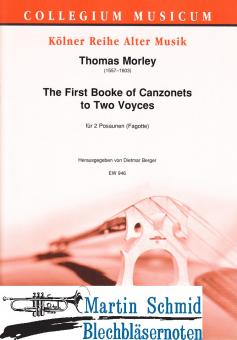 The First Booke of Canzonets to Two Voyces 