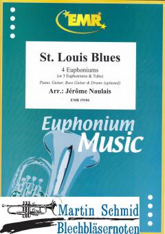 St.Louis Blues (4 Euphoniums/3 Euphoniums + Tuba.optional Piano,Guitar.Bass Guitar.Drums) 