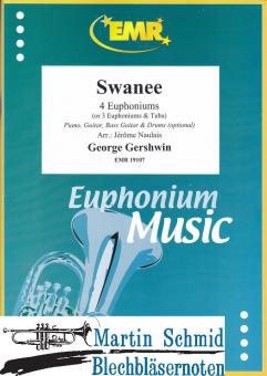 Swanee (4 Euphoniums/3 Euphoniums + Tuba.optional Piano,Guitar.Bass Guitar.Drums) 