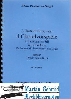 4 Choralvorspiele im traditionellen Stil (Orgel:manualiter) 