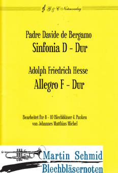 Sinfonia D-Dur/Allegro F-Dur (404.01.Pk)(mit Teilpartituren in C) 