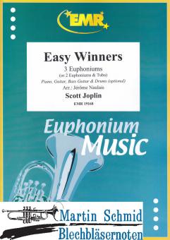 Easy Winners (3 Euphoniums; 2 Euphoniums + Tuba)(Piano.Guitar.Bass Guitar.Drums optional) 