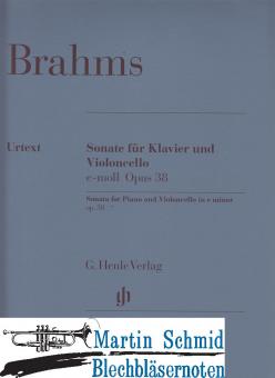 Sonate e-moll op.38 (Original Ausgabe für Cello) 