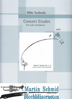 Concert Etudes Book 1 (Etudes No.1-5) wit a version for bass trombone (No.1) 