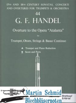 Ouvertüre "Atalanta" (Trp.2Ob.Str.Bc.) Partitur+Stimmen 