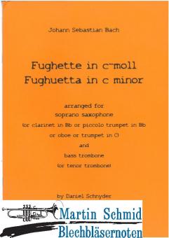 Bach Fughette c-moll (SopranSax/Klarinette.Tenor/Bass Posaune) 