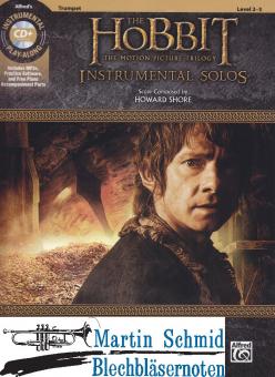 The Hobbit - The Motion Picture Trilogy (+MP3-CD) :  for trumpet  (with downloadable piano accompaniment in PDF) 